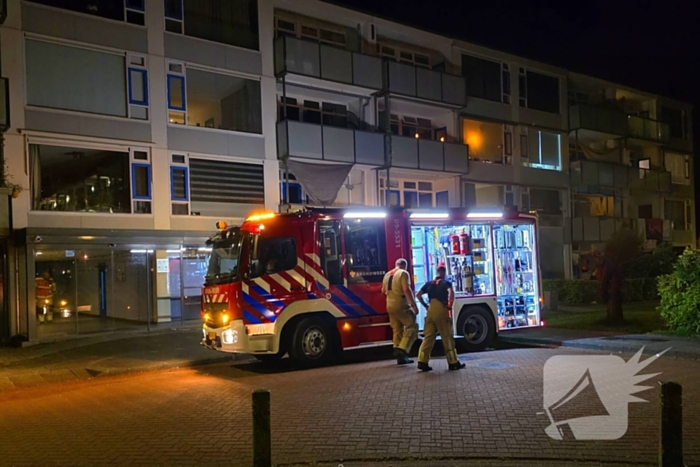 Politie stelt sporen veilig na melding woningbrand
