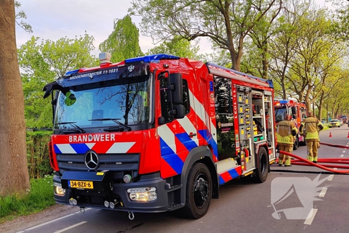 Grote brand verwoest schuur