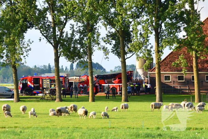 Grote brand verwoest schuur