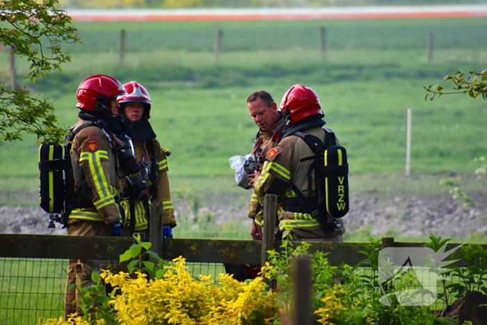 Grote brand verwoest schuur