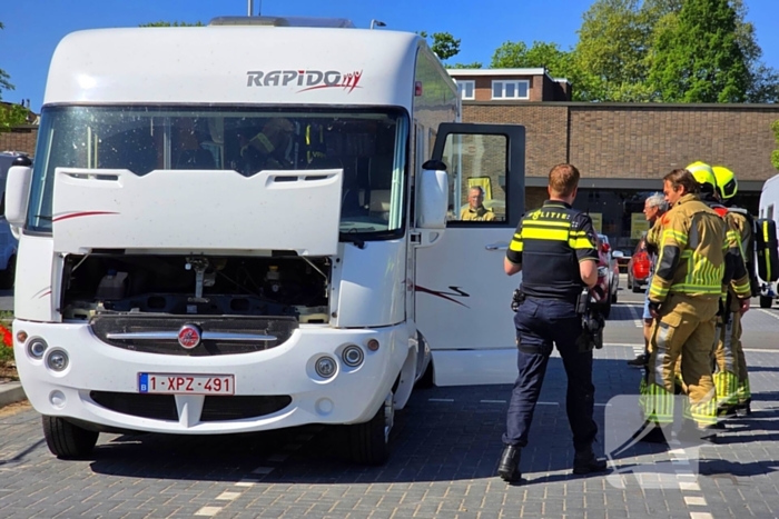 Brandweerinzet na camperbrand