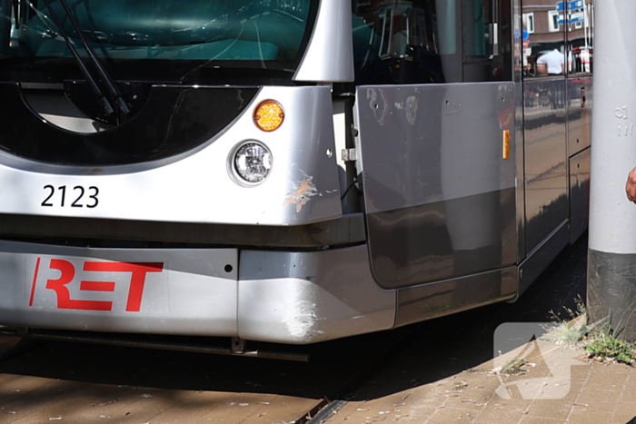 Verstoringen in tramverkeer door aanrijding