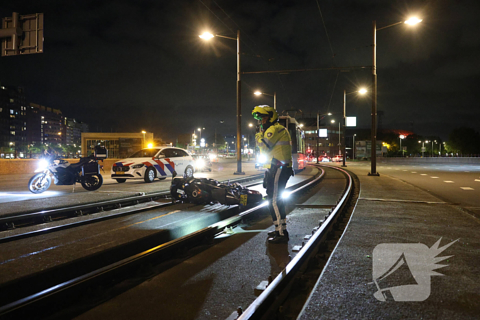 Motorrijder gewond bij eenzijdig ongeval