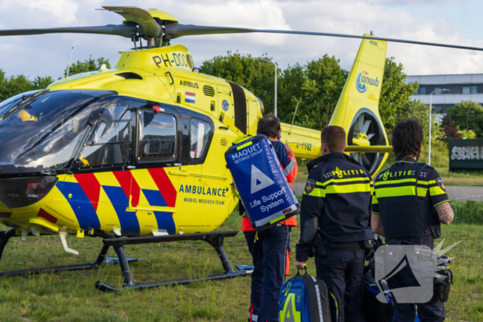 Grote inzet hulpdiensten na val van trap