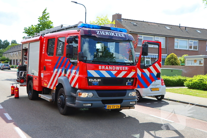 Brandweer ingezet voor brand in electriciteits huisje
