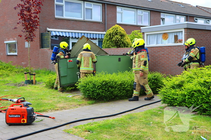 Brandweer ingezet voor brand in electriciteits huisje