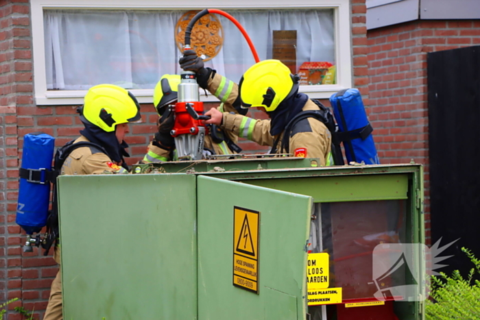 Brandweer ingezet voor brand in electriciteits huisje