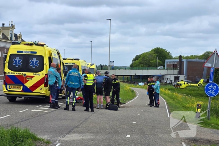 Wielrenner zwaargewond bij ongeval