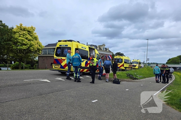 Wielrenner zwaargewond bij ongeval