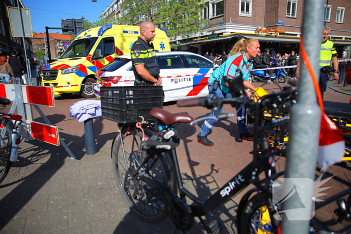 Dame geschept door automobilist