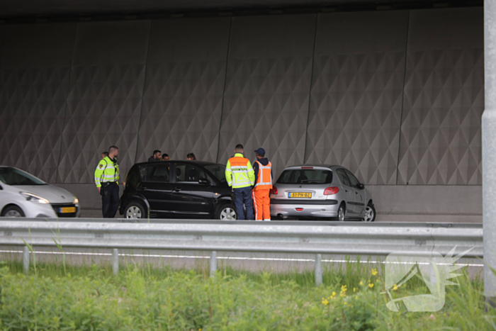 Ongeval tussen meerdere voertuigen op de snelweg