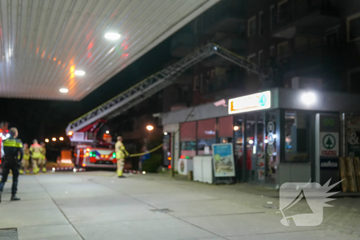 Brand op balkon op eerste verdieping