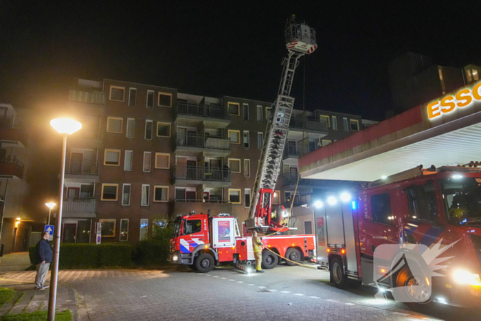 Brand op balkon op eerste verdieping