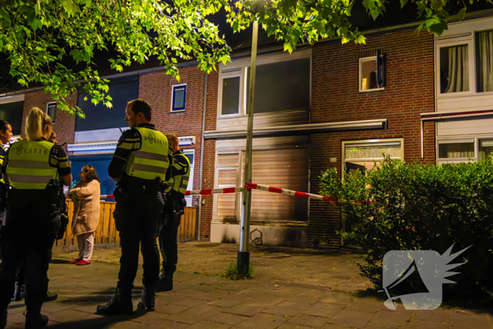 Politie onderzoekt brand na explosie