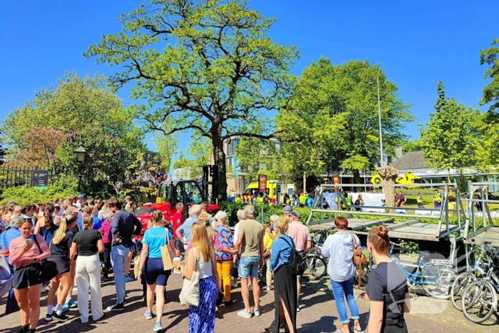 Deelnemer zakt net voor finish in elkaar