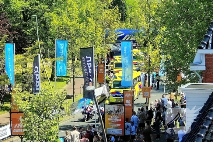 Deelnemer zakt net voor finish in elkaar