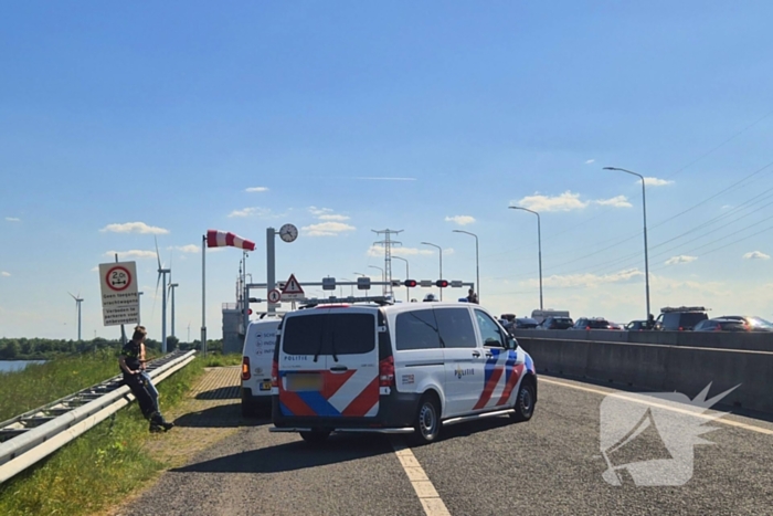 Storing Haringvlietbrug, zorgt voor flinke file