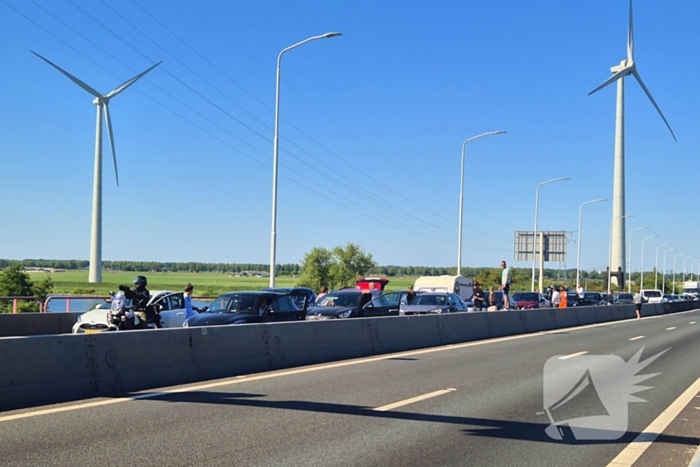 Storing Haringvlietbrug, zorgt voor flinke file