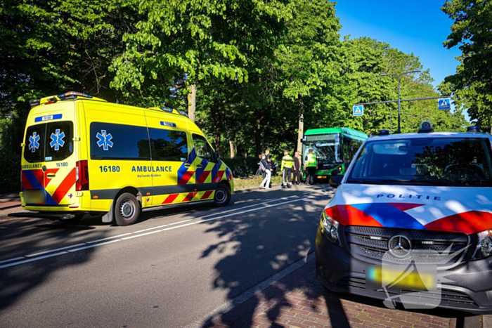 Fietser gewond na ongeval met bus