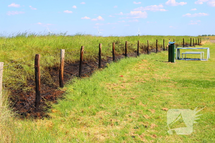 Felle bermbrand snel onder controle