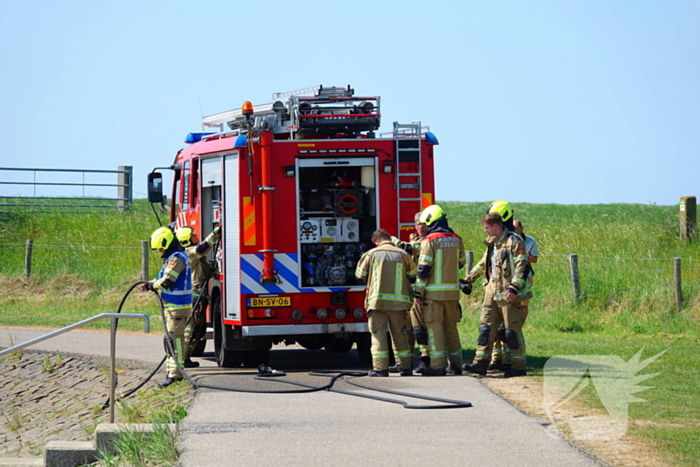 Felle bermbrand snel onder controle