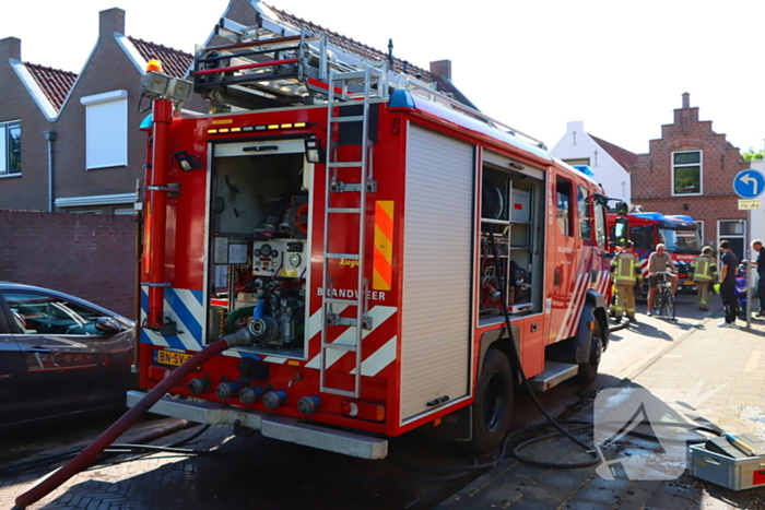 Brand in schuur geblust