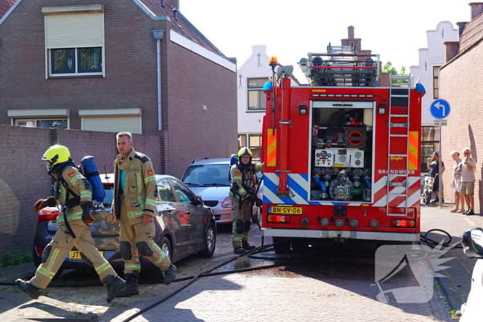 Brand in schuur geblust
