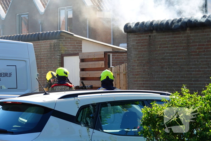 Brand in schuur geblust