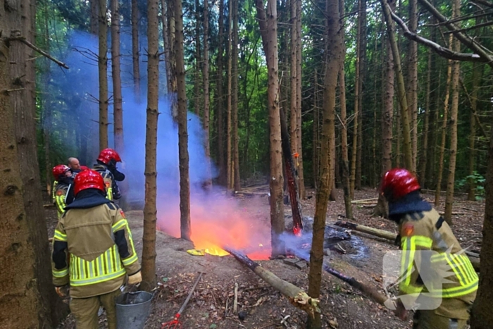 Brandweer ingezet voor bosbrand