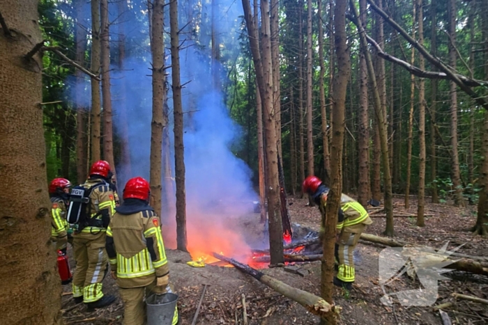 Brandweer ingezet voor bosbrand