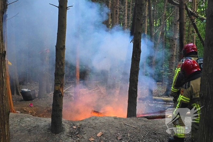 Brandweer ingezet voor bosbrand