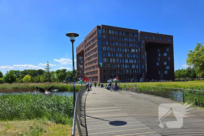 Onrust tijdens pro Palestina demonstratie op universiteitscampus
