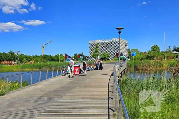 Onrust tijdens pro Palestina demonstratie op universiteitscampus