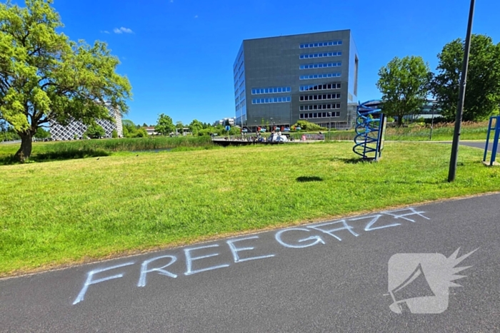 Onrust tijdens pro Palestina demonstratie op universiteitscampus