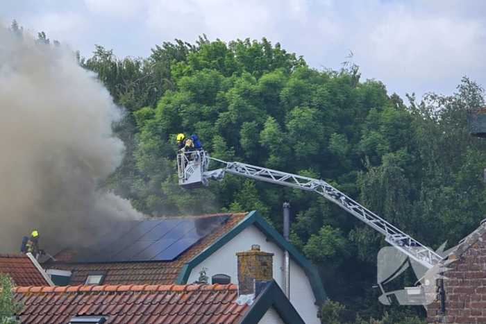 Brand in woning met zonnepanelen