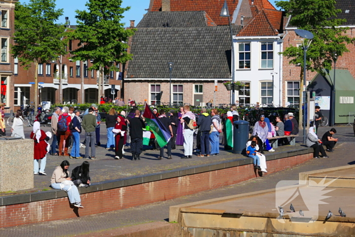 Demonstratie rustig verlopen onder politie-begleiding