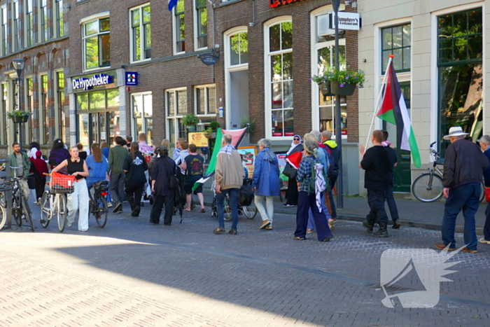 Demonstratie rustig verlopen onder politie-begleiding