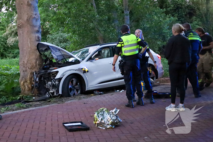 Gewonden nadat auto tegen boom klapt