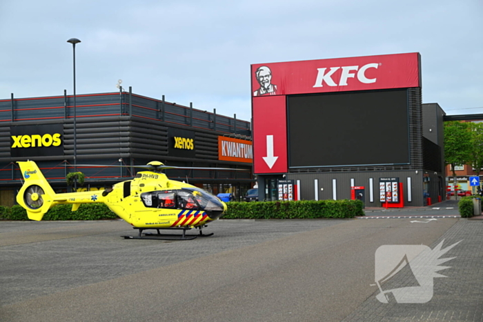 Traumahelikopter landt na ongeval