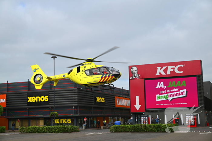 Traumahelikopter landt na ongeval