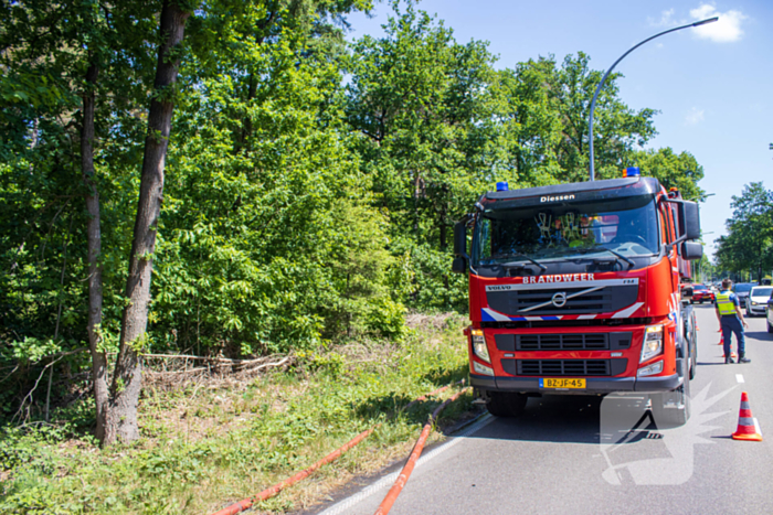 Brand in natuurgebied in de kiem gesmoord