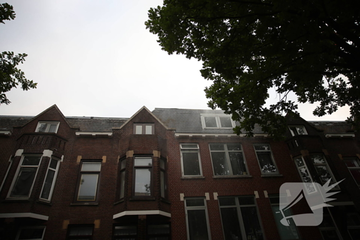 Flinke brand op dakterras, brand in de kiem gesmoord