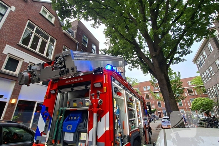 Flinke brand op dakterras, brand in de kiem gesmoord
