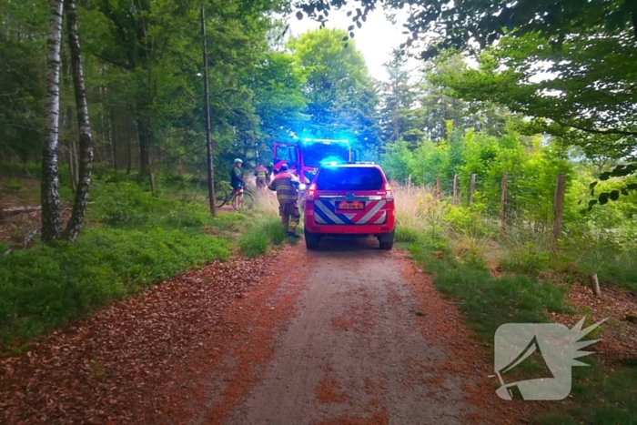 Brand in bosgebied door brandweer geblust