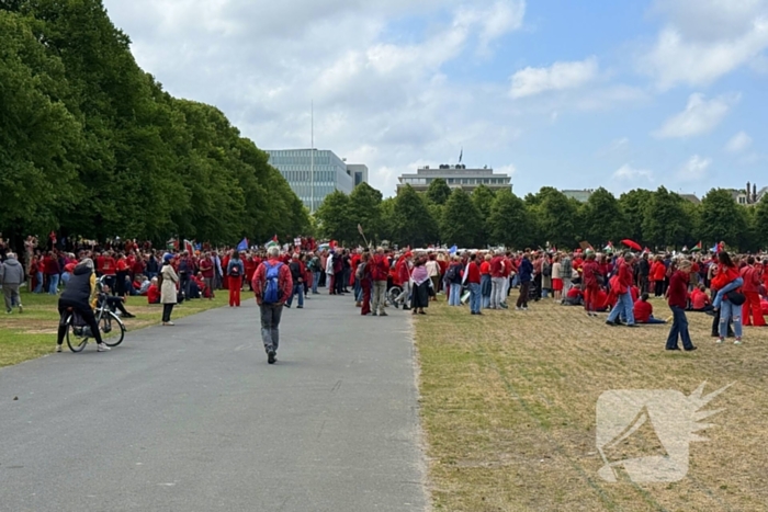 Duizenden demonstranten aanwezig voor Gaza
