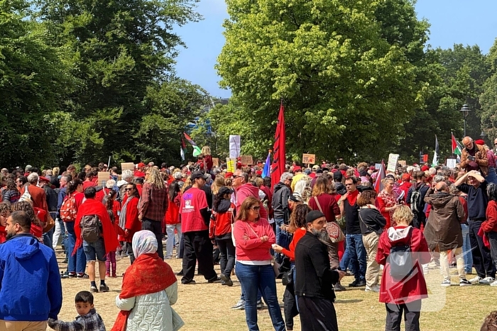 Duizenden demonstranten aanwezig voor Gaza