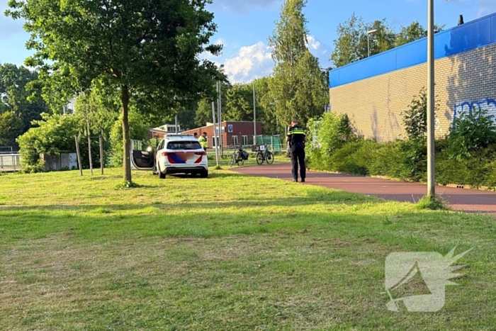 Botsing tussen twee fietsen op fietspad