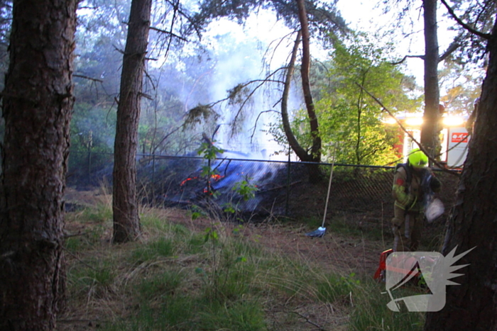 Brand in bos zorgt voor inzet brandweer