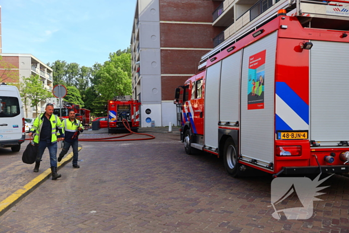 Zeer grote brand in transformatorhuis leidt tot ontruiming appartementen