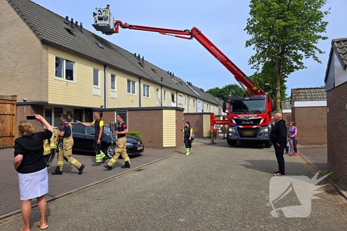 Brandweer redt kat na sprongetje van dak